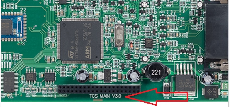 Фото основной платы версии 3.0, маркировка ревизии