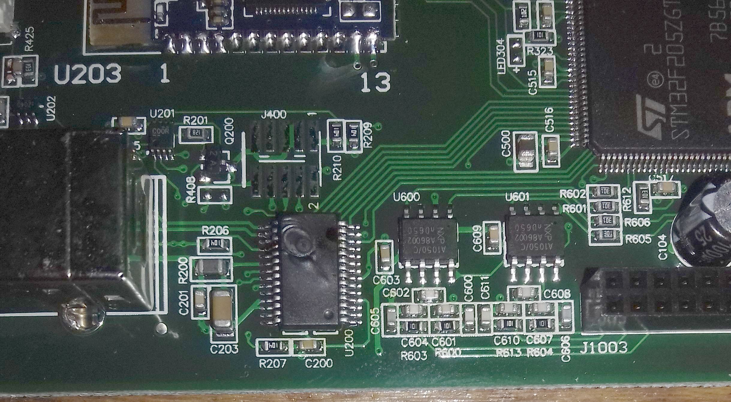 Изображение поврежденной микросхемы FT232